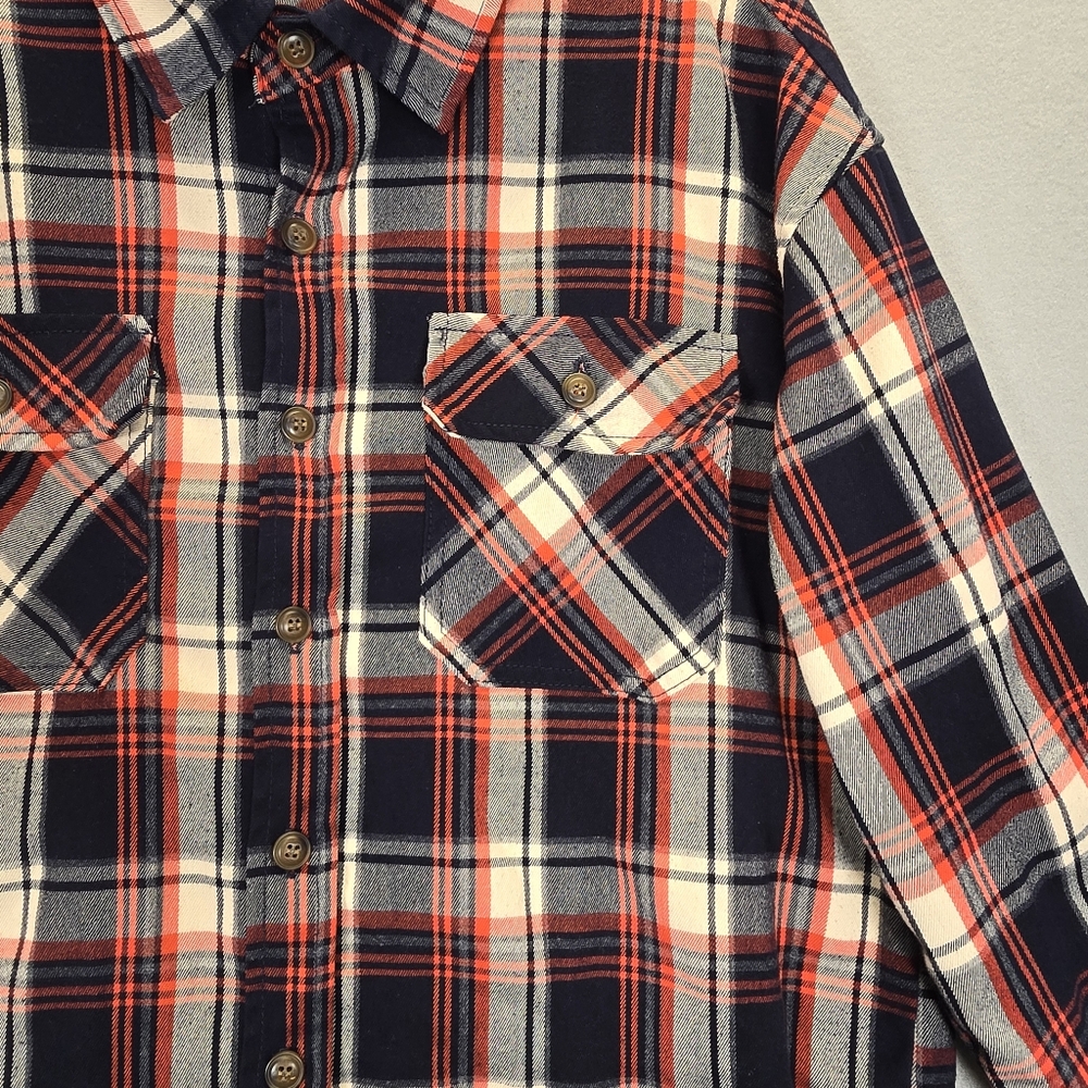 Mnml Flannel Check Shirt Button Up Size Medium - image 3